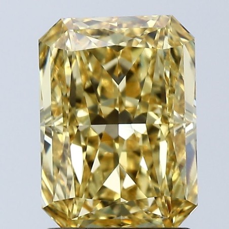 Diament laboratoryjny o barwie fantazyjnej radiant, 2.08ct, VVS1, Fancy Vivid Yellow, IGI LG678508732