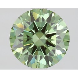 Diament laboratoryjny o barwie fantazyjnej szlif okrągły, 1.62ct, VVS2, Fancy Vivid Green, IGI LG685562261