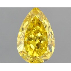 Diament laboratoryjny o barwie fantazyjnej szlif gruszkowy, 1.58ct, VVS2, Fancy Vivid Yellow, IGI LG722549054