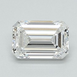Diament laboratoryjny bezbarwny szlif szmaragdowy, 1.02ct, VVS1, D, IGI LG712556639