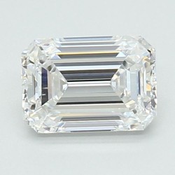 Diament laboratoryjny bezbarwny szlif szmaragdowy, 1.02ct, VVS1, D, IGI LG698598365