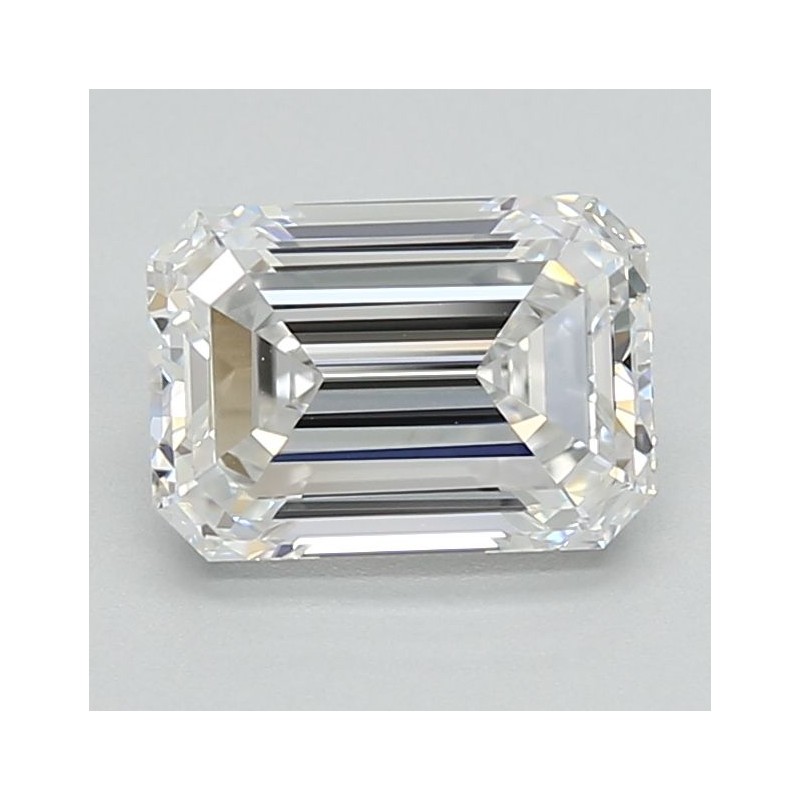 Diament laboratoryjny bezbarwny szlif szmaragdowy, 1.52ct, VVS2, E, IGI LG713596700