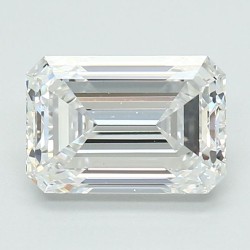 Diament laboratoryjny bezbarwny szlif szmaragdowy, 1.7ct, VVS2, D, IGI LG700508601