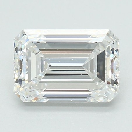 Diament laboratoryjny bezbarwny szlif szmaragdowy, 1.7ct, VVS2, D, IGI LG700508601