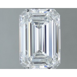 Diament laboratoryjny bezbarwny szlif szmaragdowy, 2.06ct, VVS1, D, IGI LG710579014