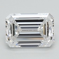 Diament laboratoryjny bezbarwny szlif szmaragdowy, 1.52ct, VVS2, D, IGI LG711501019