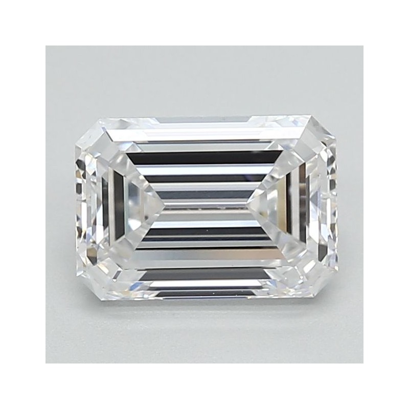 Diament laboratoryjny bezbarwny szlif szmaragdowy, 1.52ct, VVS2, D, IGI LG711501019