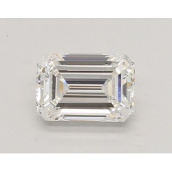 Diament laboratoryjny bezbarwny szlif szmaragdowy, 1.33ct, VVS2, F, IGI LG689583070