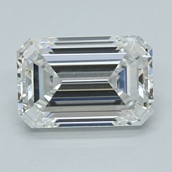 Diament laboratoryjny bezbarwny szlif szmaragdowy, 1.51ct, VVS2, E, IGI LG705531812