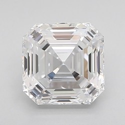 Diament laboratoryjny bezbarwny szlif szmaragdowy kwadratowy, 1.54ct, VVS2, D, IGI LG623489436