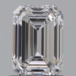 Diament laboratoryjny bezbarwny szlif szmaragdowy, 1.01ct, VVS1, D, IGI LG683571088