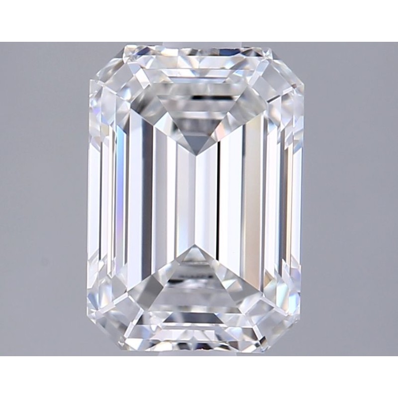 Diament laboratoryjny bezbarwny szlif szmaragdowy, 1.76ct, VVS2, E, IGI LG727573190