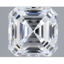 Diament laboratoryjny bezbarwny asscher, 2.55ct, VVS2, E, GIA 2537323147