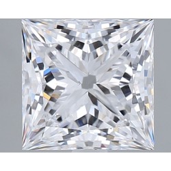 Diament laboratoryjny bezbarwny szlif princess, 2.05ct, VVS2, D, GIA 3535315529