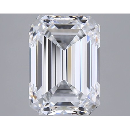 Diament laboratoryjny bezbarwny szlif szmaragdowy, 2.09ct, VVS2, D, GIA 6532315811