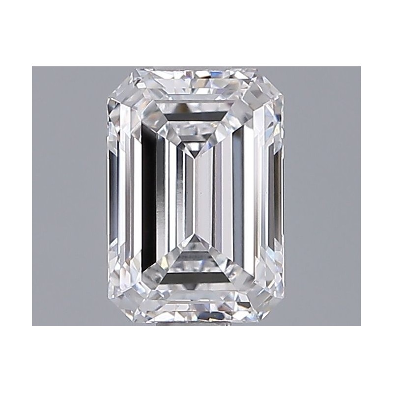 Diament laboratoryjny bezbarwny szlif szmaragdowy, 1.3ct, VVS2, D, IGI LG723514214