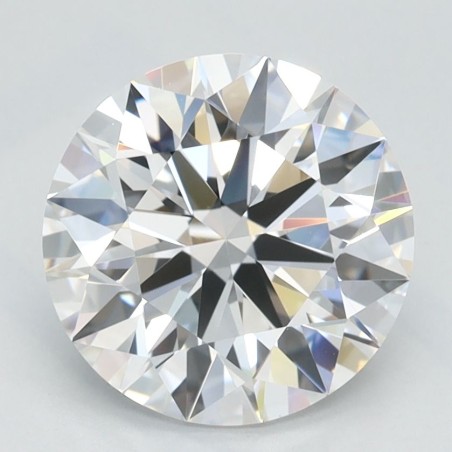 Diament laboratoryjny bezbarwny szlif okrągły, 2.1ct, VVS1, D, IGI LG713522939