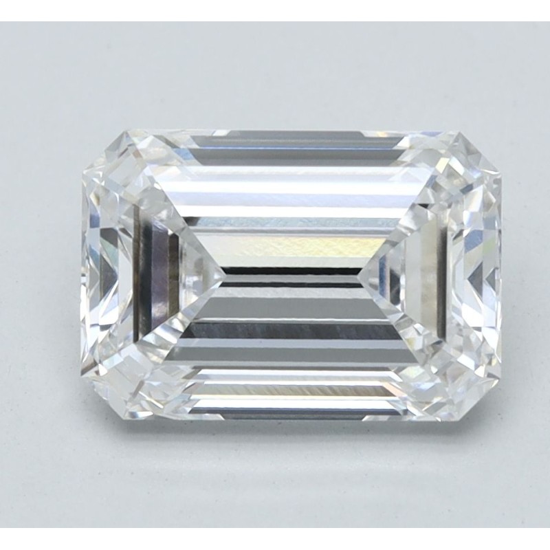 Diament laboratoryjny bezbarwny szlif szmaragdowy, 1.54ct, VVS2, F, IGI LG506193527