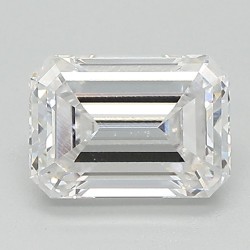 Diament laboratoryjny bezbarwny szlif szmaragdowy, 1.41ct, VVS2, E, IGI LG532240603