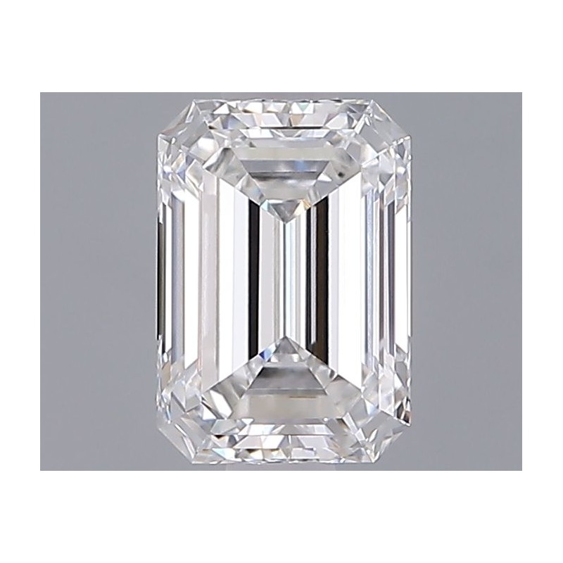 Diament laboratoryjny bezbarwny szlif szmaragdowy, 1.3ct, VVS2, E, IGI LG732507006