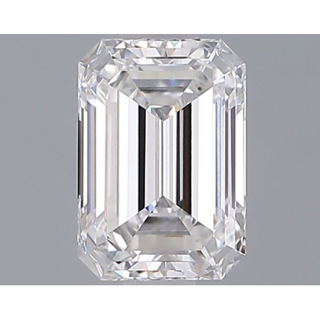 Diament laboratoryjny bezbarwny szlif szmaragdowy, 1.3ct, VVS2, E, IGI LG732507006