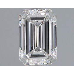 Diament laboratoryjny bezbarwny szlif szmaragdowy, 1.59ct, VVS2, F, IGI LG685540174