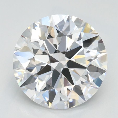 Diament laboratoryjny bezbarwny szlif okrągły, 2.33ct, IF, D, IGI LG713522996