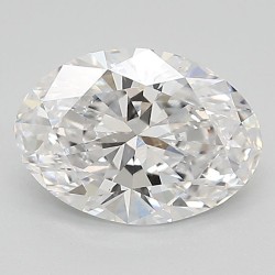 Diament laboratoryjny bezbarwny szlif owalny, 1.41ct, VVS1, E, IGI LG570334286