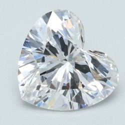 Diament laboratoryjny bezbarwny serce, 1.44ct, VVS2, F, IGI LGG1203313