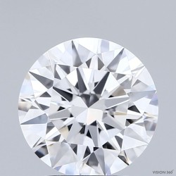 Diament laboratoryjny bezbarwny szlif okrągły, 2.51ct, VVS2, D, IGI LG737516741