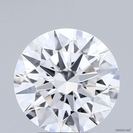 Diament laboratoryjny bezbarwny szlif okrągły, 2.51ct, VVS2, D, IGI LG737516741