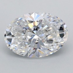 Diament laboratoryjny bezbarwny szlif owalny, 2.09ct, VVS2, D, IGI LG666433506