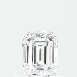 Diament laboratoryjny bezbarwny szlif szmaragdowy, 0.98ct, VVS2, E, IGI LG626459492