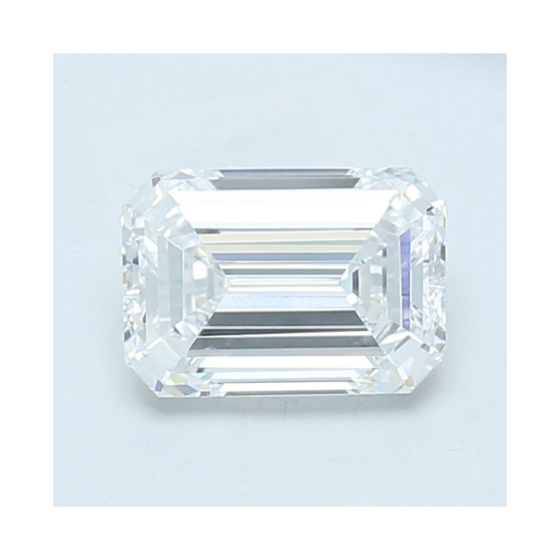 Diament laboratoryjny bezbarwny szlif szmaragdowy, 2.01ct, VVS2, D, IGI LG742550386