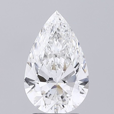 Diament laboratoryjny bezbarwny szlif gruszkowy, 2.43ct, VVS2, E, IGI LG724539286