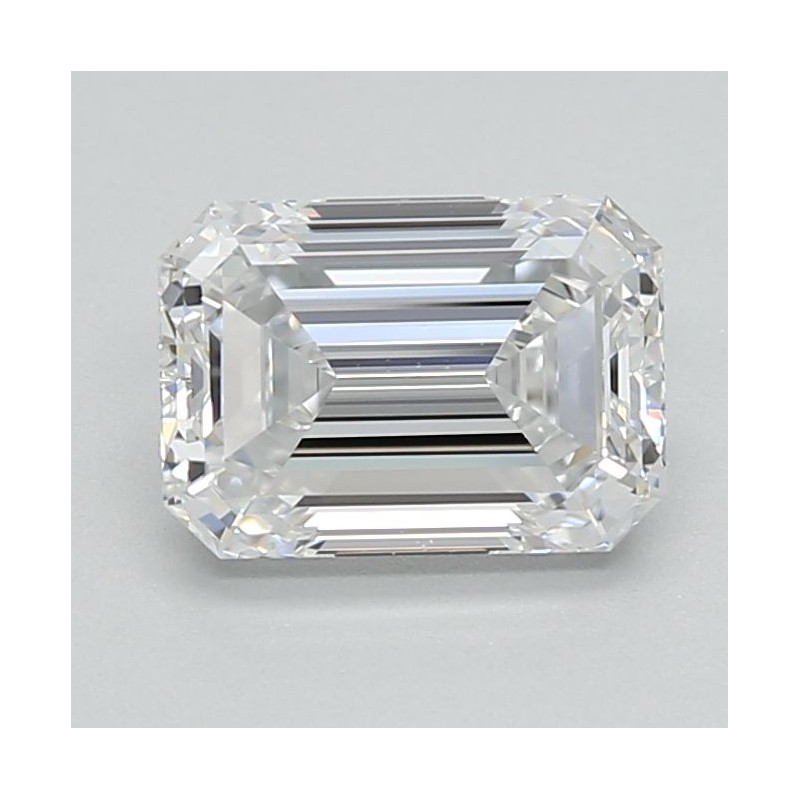 Diament laboratoryjny bezbarwny szlif szmaragdowy, 1.52ct, VVS2, D, IGI LG712580993