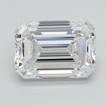 Diament laboratoryjny bezbarwny szlif szmaragdowy, 1.52ct, VVS2, D, IGI LG712580993