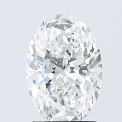 Diament laboratoryjny bezbarwny szlif owalny, 2.05ct, VVS2, D, IGI LG746545143