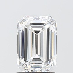 Diament laboratoryjny bezbarwny szlif szmaragdowy, 2.04ct, VVS2, D, IGI LG746512621