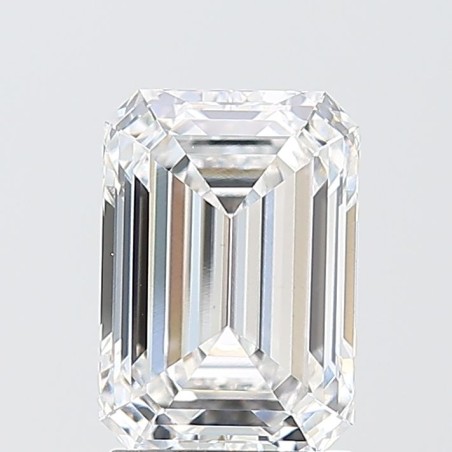 Diament laboratoryjny bezbarwny szlif szmaragdowy, 2.09ct, VVS2, E, IGI LG746512694