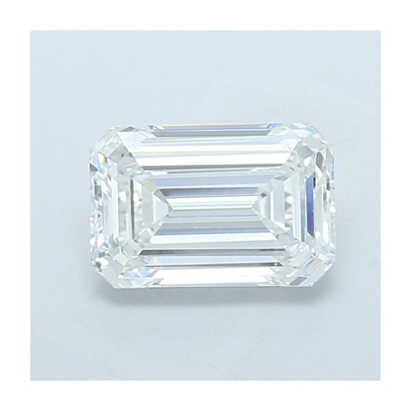 Diament laboratoryjny bezbarwny szlif szmaragdowy, 2.05ct, VVS2, E, IGI LG746501268