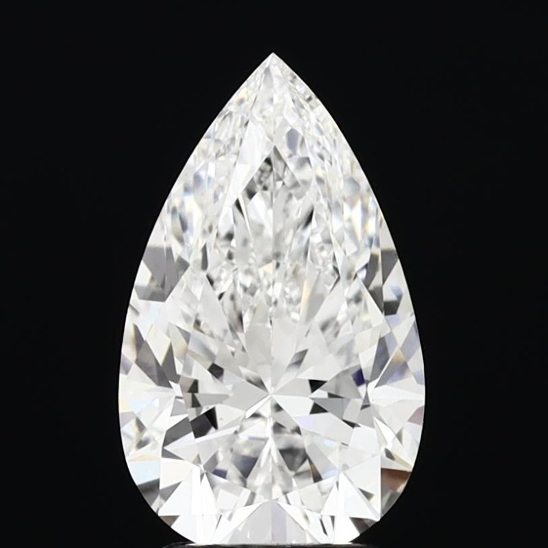 Diament laboratoryjny bezbarwny szlif gruszkowy, 2.58ct, VVS2, E, IGI LG719560349