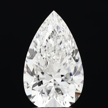 Diament laboratoryjny bezbarwny szlif gruszkowy, 2.58ct, VVS2, E, IGI LG719560349