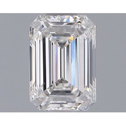Diament laboratoryjny bezbarwny szlif szmaragdowy, 1.29ct, VVS2, E, IGI LG722575494