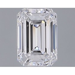 Diament laboratoryjny bezbarwny szlif szmaragdowy, 1.29ct, VVS2, D, IGI LG729581824