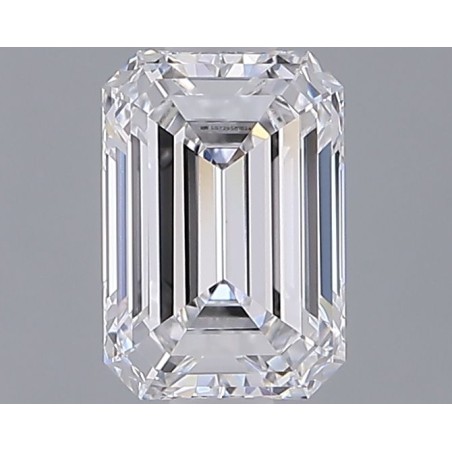 Diament laboratoryjny bezbarwny szlif szmaragdowy, 1.29ct, VVS2, D, IGI LG729581824