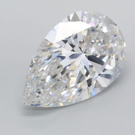 Diament laboratoryjny bezbarwny szlif gruszkowy, 2.09ct, VVS2, D, IGI LG724532202