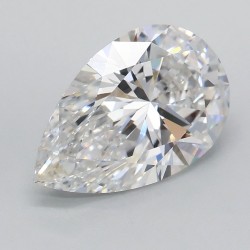 Diament laboratoryjny bezbarwny szlif gruszkowy, 2.09ct, VVS2, D, IGI LG724532192