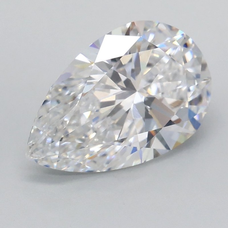 Diament laboratoryjny bezbarwny szlif gruszkowy, 2.09ct, VVS2, D, IGI LG724532189