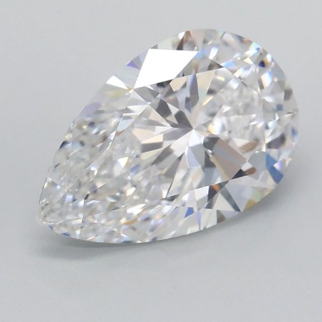 Diament laboratoryjny bezbarwny szlif gruszkowy, 2.09ct, VVS2, D, IGI LG724532189